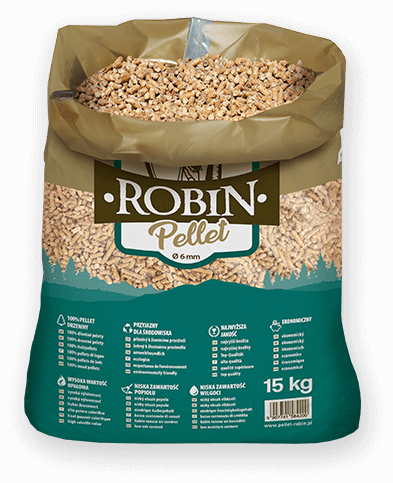 worek pelletu opałowego Robin do kupienia w Tarczynie lub sklepie internetowym